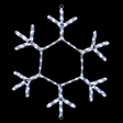24 inch cool white led rope light snowflake motif v3
