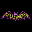 LED Neon Strip Light Halloween Bat Decoration - Lighted Sign - Pink and Yellow - 29 Inch