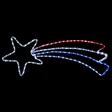 shooting star LED sign. Red, white, and blue