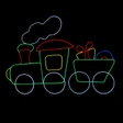 67 inch neon LED sign christmas decoration train