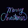 RGB Color Changing LED Rope Light Merry Christmas Decoration With Multi-Function Controller - Lighted Sign - 31 Inch