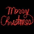 LED Rope Light Merry Christmas Decoration Red - 31 Inch Display