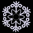 LED Rope Light Snowflake Decoration - Lighted Sign - Cool White - 31.5 Inch
