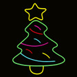 Christmas tree LED neon sign 28 inches tall