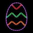 easter egg red, purple, green, amber