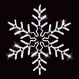 36 inch cool white led rope light snowflake lighted display sign decoration v2