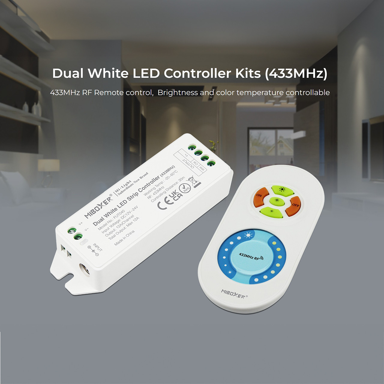 Controller WiFi Per Strisce LED 12-24V RGB + Bianco - Prodotto In Italia - 2