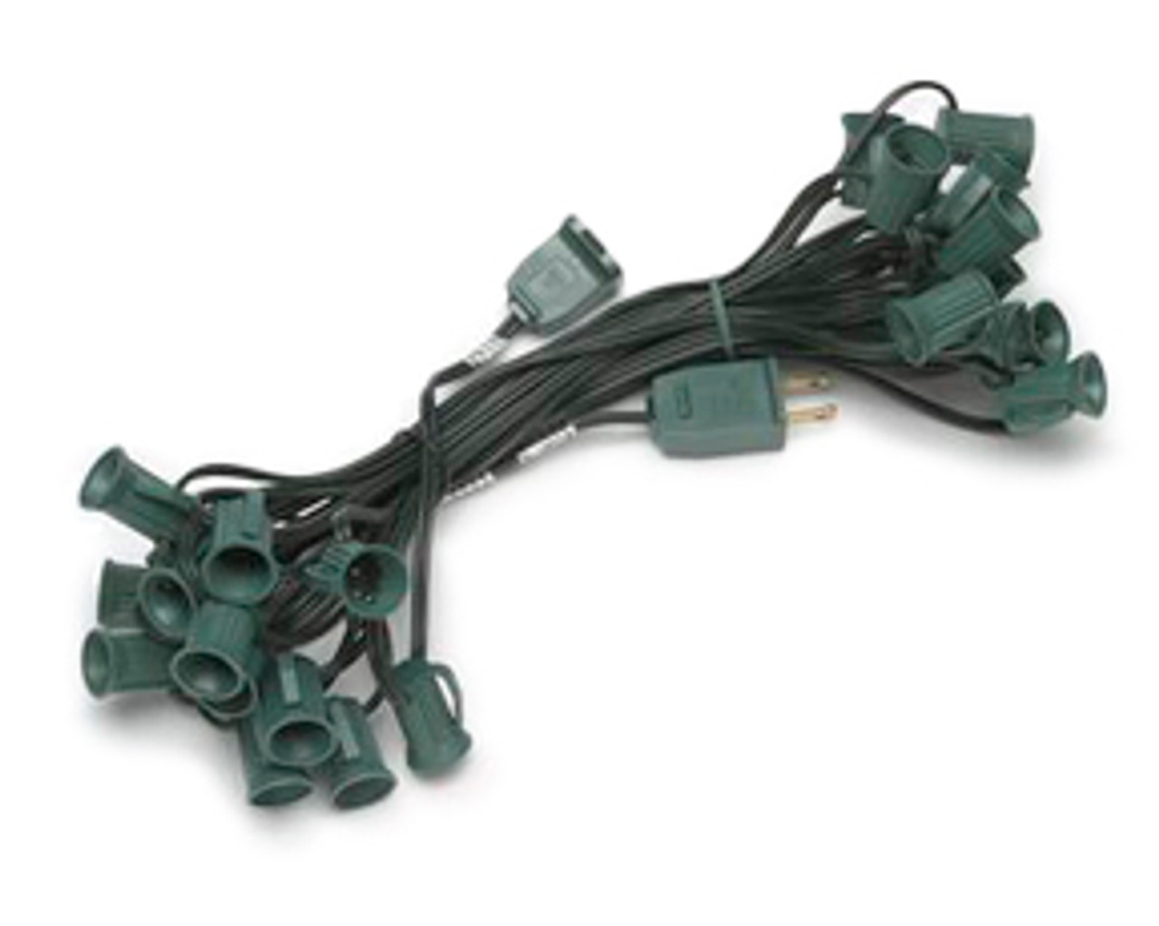C7 25' Green Wire Stringer 12 Spacing – Lightsatwholesale