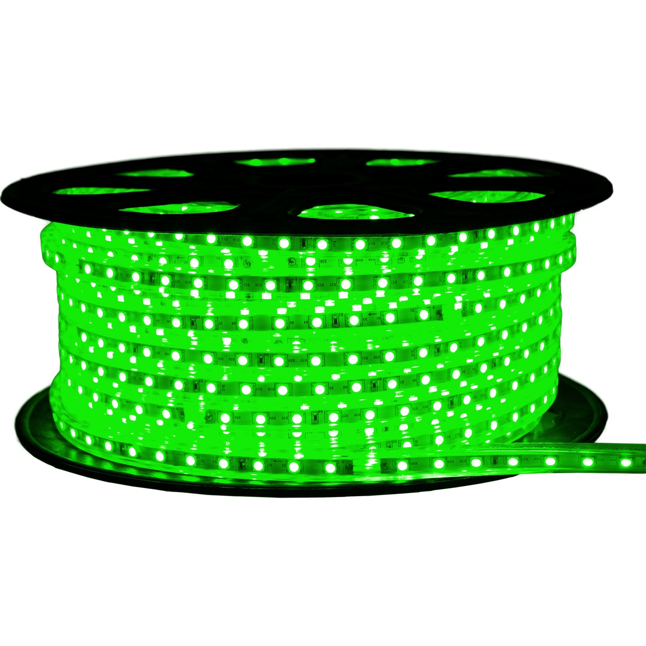 Green LED Strip Light - 120 Volt - High Output (Smd 5050) - 148 Feet - Birddog Lighting