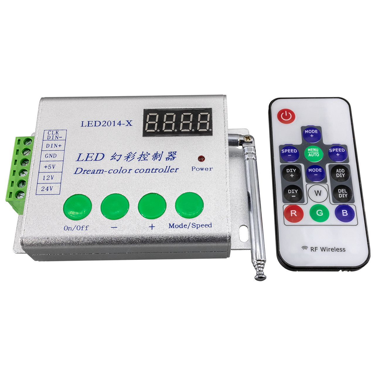 RGB LED RF Multi-function Strip Light / Rope Light Controller Replacement Remote Only - 120 Volt - Birddog Lighting