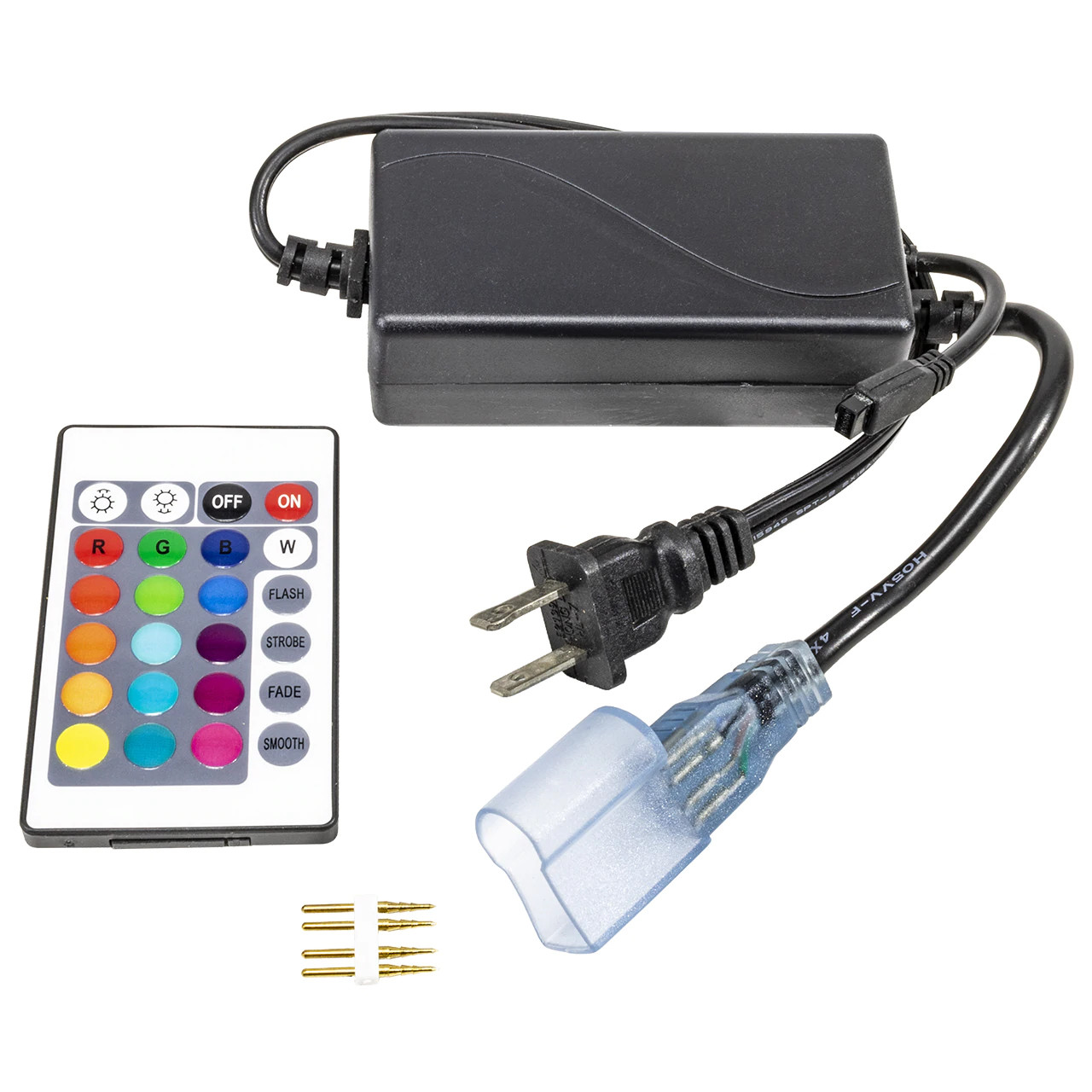 12 Volt Mini LED RGB Neon Strip Light Controller with 24 Key Wireless Remote