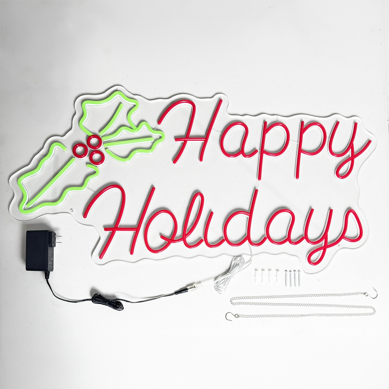 Happy Holidays LED Neon Strip Sign 32