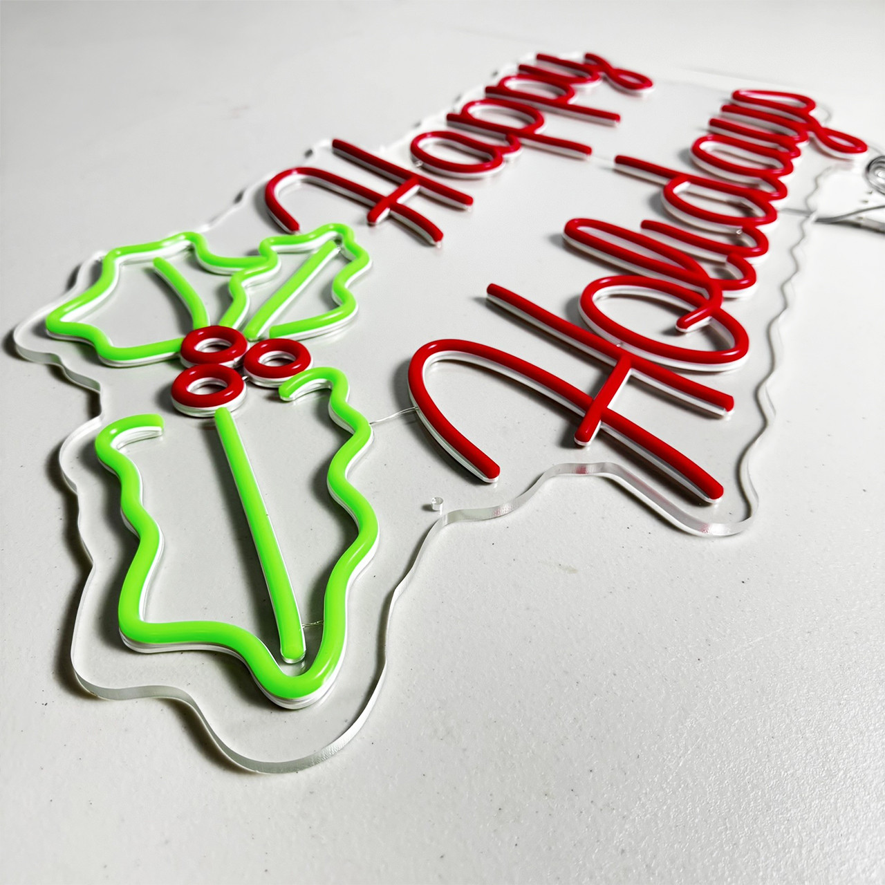 Happy Holidays LED Neon Strip Sign 32