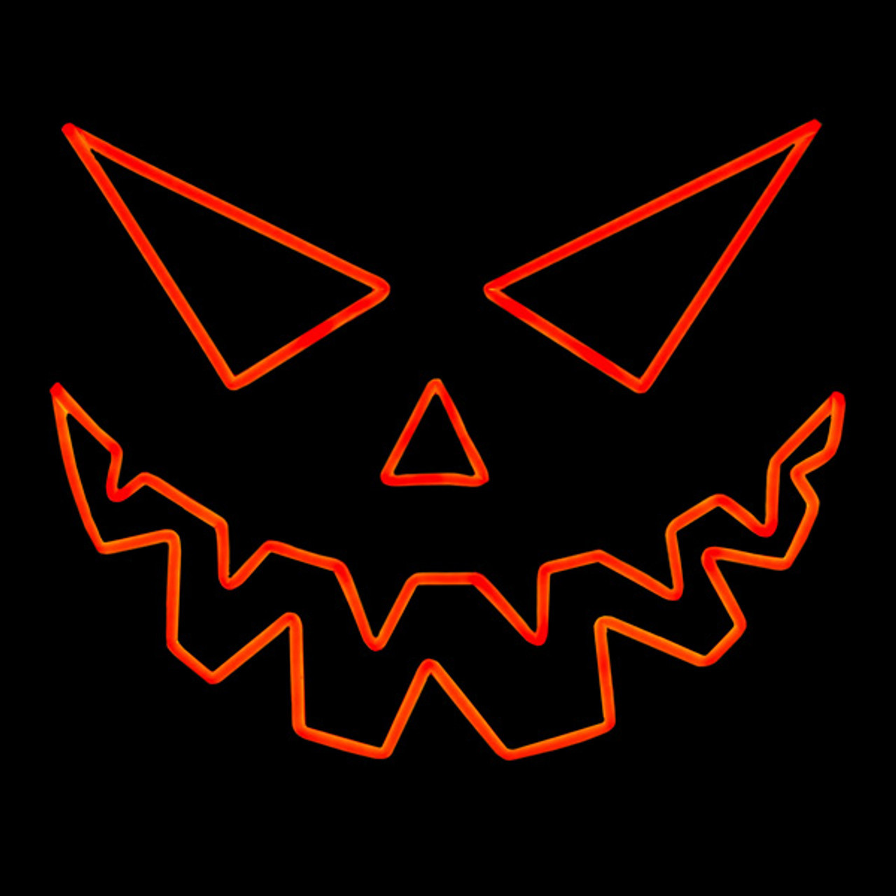 Geruststellen Faculteit kalf LED Neon Scary Pumpkin Face Halloween Motif - Birddog Lighting