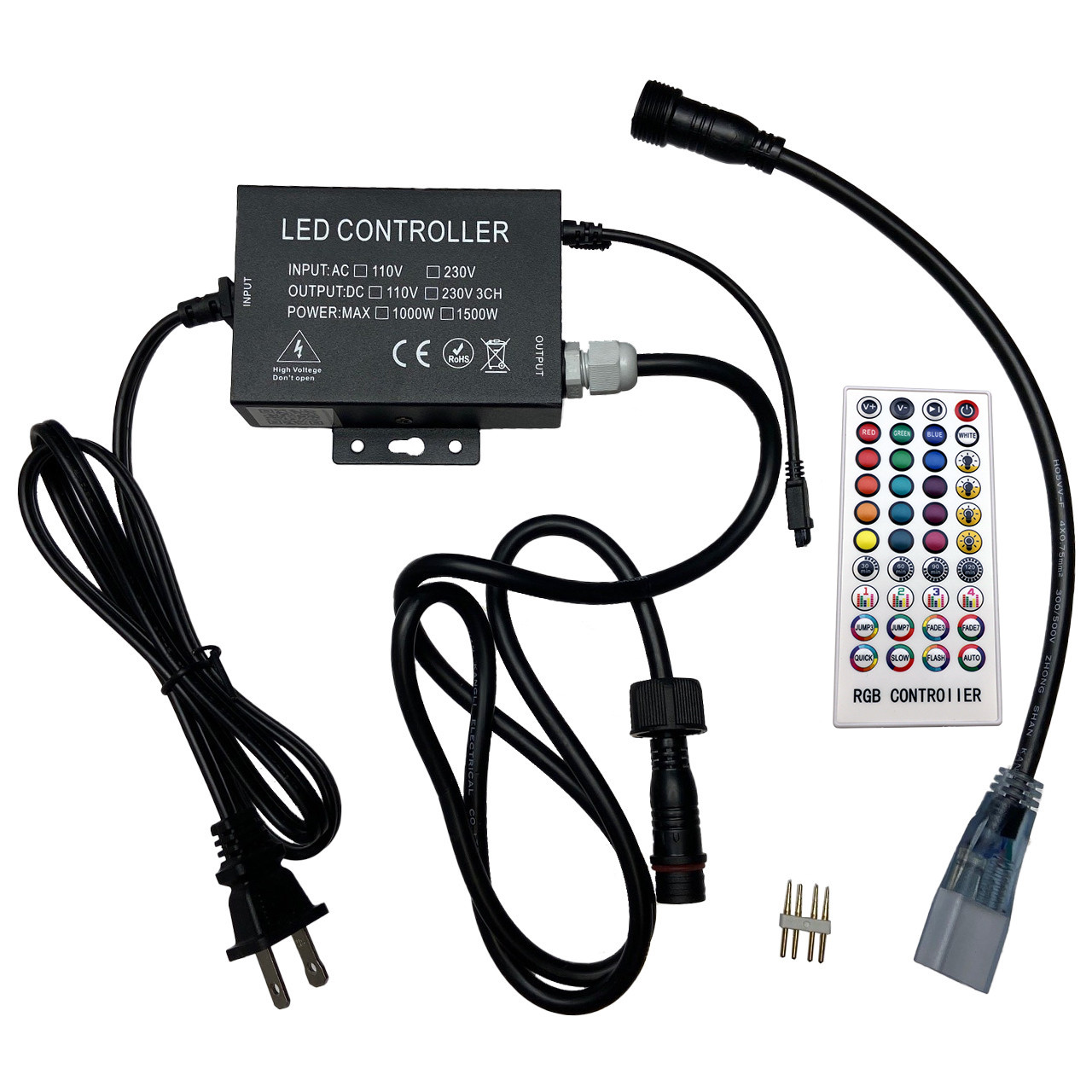 Unix RGB LED LIGHT, WIRELESS / WIRED / TF