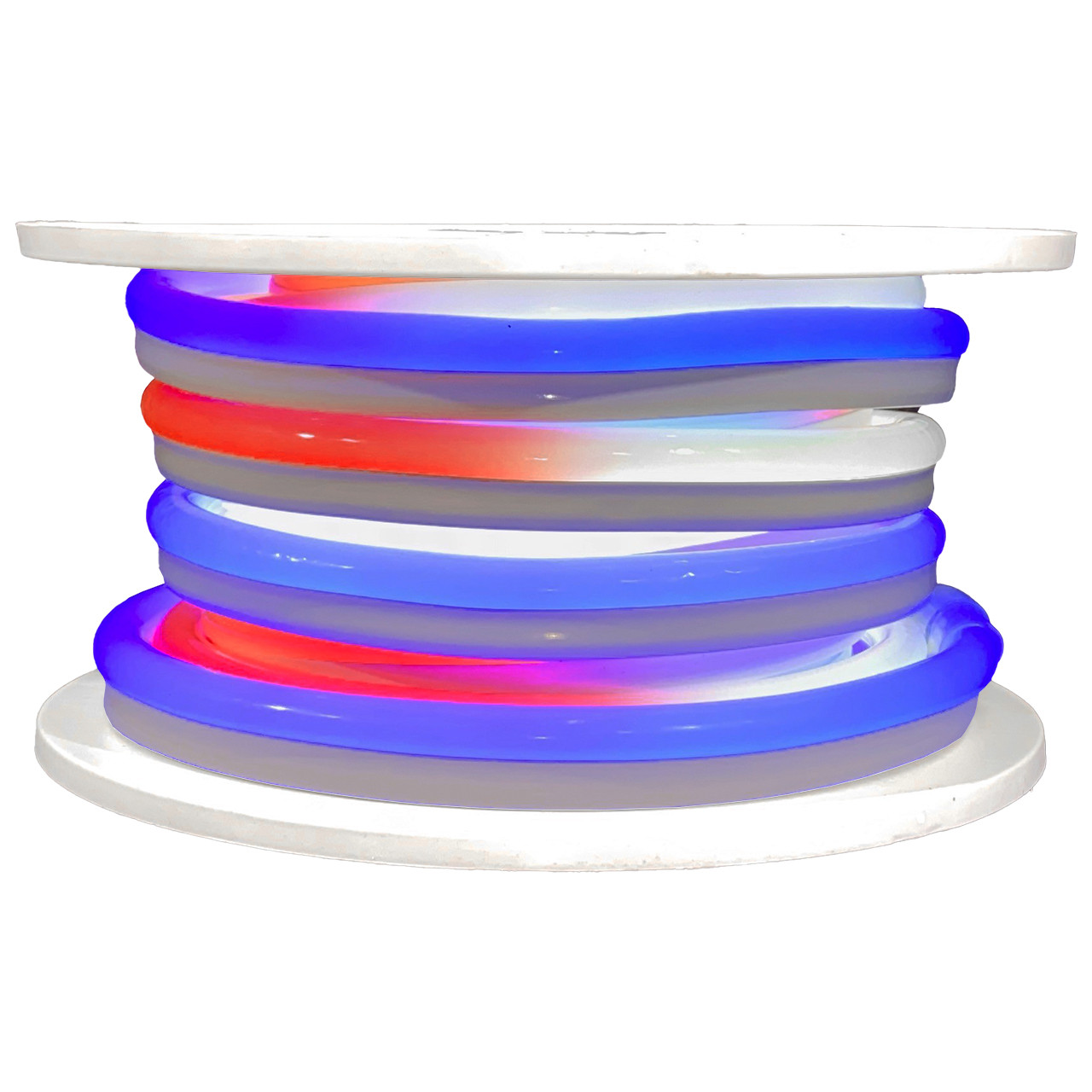 Red White and Blue Patriotic SMD LED Neon Rope Light - 120 Volt - 33 Feet