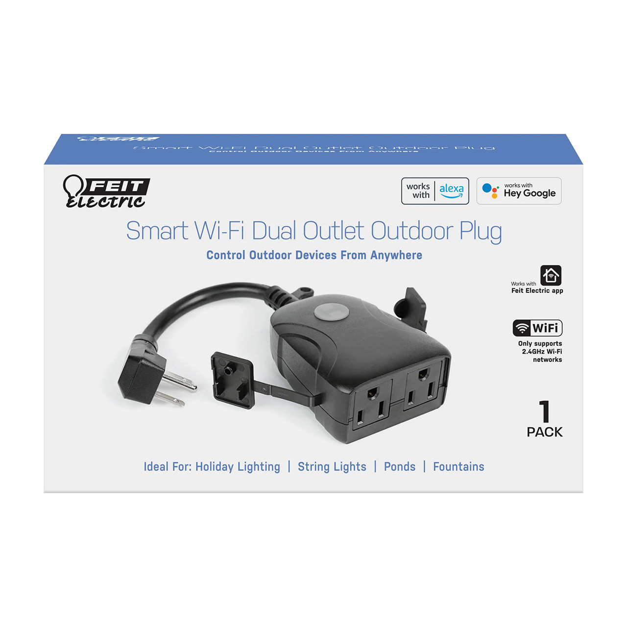 Smart WiFi Dual Outlet Outdoor Plug Timer | Birddog Lighting