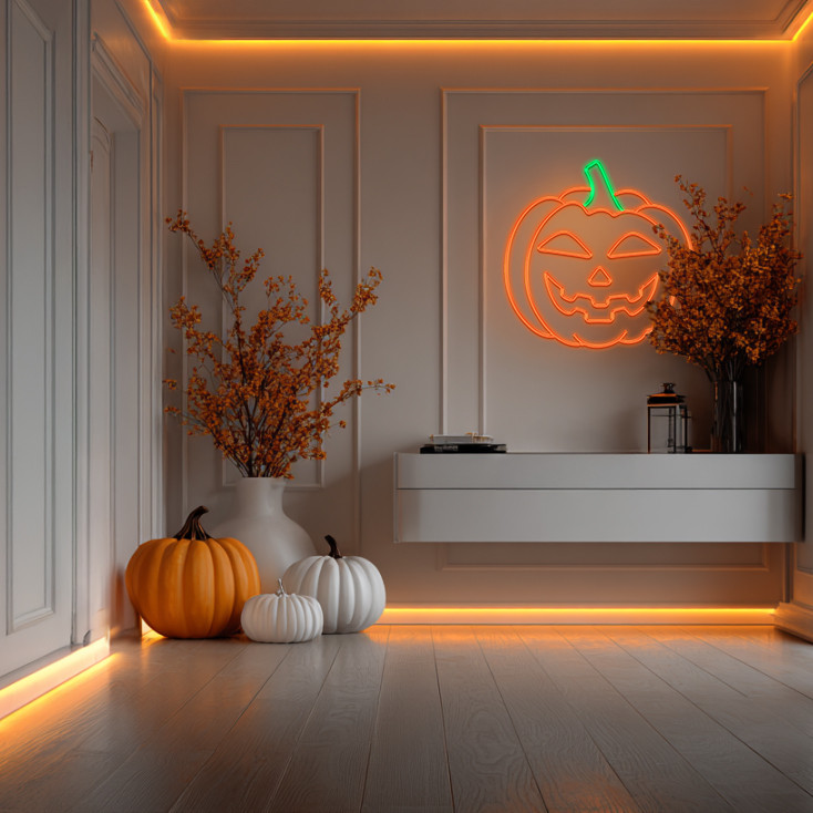 Halloween Pumpkin LEDストロボライト付き LED Halloween Pumpkin w/sound & Multi colored flickering LED