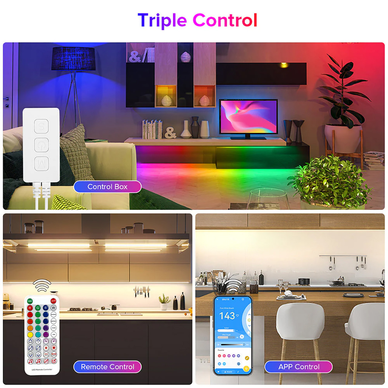 LED RGBW IC Strip Light Smart Controller | Birddog Lighting
