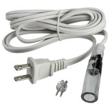 2-Wire 120-volt 3/8 Inch x 6 Foot Rope Light Power Cord (5 pack)