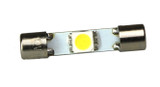 1 led 12 volt cool white festoon bulb - 110 deg