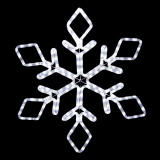 22 inch cool white led rope light snowflake motif