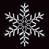 36 inch cool white led rope light snowflake lighted display sign decoration v2
