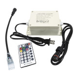 Beige, white - 120 volt outdoor multi-function rgb led color changing strip light controller with remote