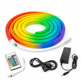 RGB Color Changing Mini LED Neon Strip Light - 12 Volt - 16.4 Foot Bundle