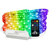 RGB Color Changing Multi-Function LED Rope Light with Sparkle Effects - 120 Volt - 25 Feet