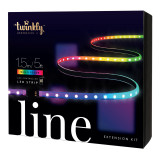 Twinkly Smart Lights - 90 LED RGB Multicolor Chasing Strip Lights - Line - Generation II - BT+WiFi - Extension Kit - 5 Feet