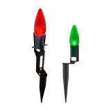 Easy Install Step On Yard Stakes - C9 & C7 Christmas Light Ground Stake (25 Pack)
