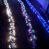 750 LED Firecracker Twig Cluster Mini Light Set with 10 Function Controller - Green Wire