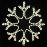 LED Rope Light Snowflake Decoration - Lighted Sign - Cool White - 21.5 Inch
