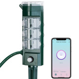 Smart Wi-FI Outdoor Heavy Duty Yard Stake Timer- 6 Outlet - 120 Volt