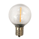 G50 LED Filament Impact Resistant Bulbs - Intermediate E-17 - For Stringers/String Lighting/Signs