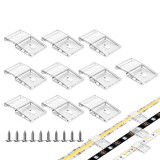 10 pack, adhesive slips, screw or adhesive backing, for strip lights