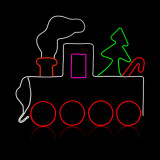 LED Neon Strip Light Train Christmas Decoration 35.5 Inch