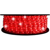 twinkling red LED rope light 148 feet