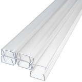 24 inch x 1 inch clear mounting track  for rgb led rope light