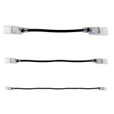 RGB Color Changing SMD LED Neon Strip Light Female to Female Connector in Black. Sizes, 6 inch, 2 foot, 5 foot.