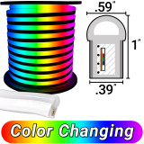 120 Volt LED RGB Neon Rope Lights