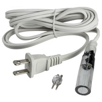 2-Wire 120-volt 3/8 Inch x 6 Foot Rope Light Power Cord (5 pack)