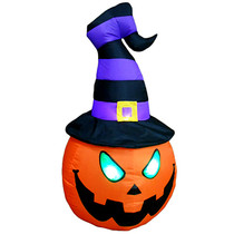 4 foot jack o lantern pumpkn head led halloween inflatable
