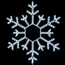 35 inch cool white led rope light snowflake motif v1