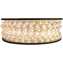 65' Warm White LED rope light spool. 120 Volts. Brilliant Brand. 1/2" diameter.
