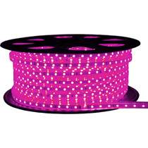Pink LED Strip Light - 120 Volt - High Output (SMD 3528) - 148 Feet