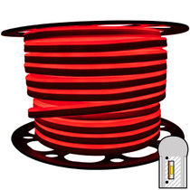 148ft red smd led neon strip light spool - 120 volt