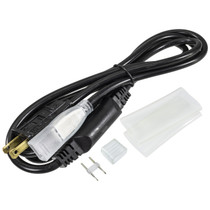 black power cord kit for 120 volt led strip lights