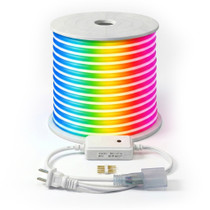 RGB Color Changing SMD LED Neon Rope Light - 120 Volt - 148 Feet